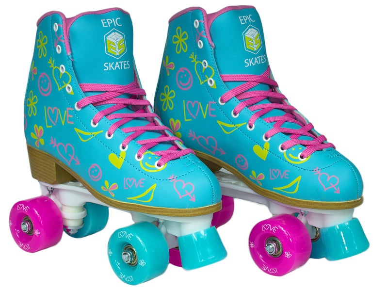 Epic Skates Epic Splash Quad Roller Skates, Blue, Kids 1 - Image 3